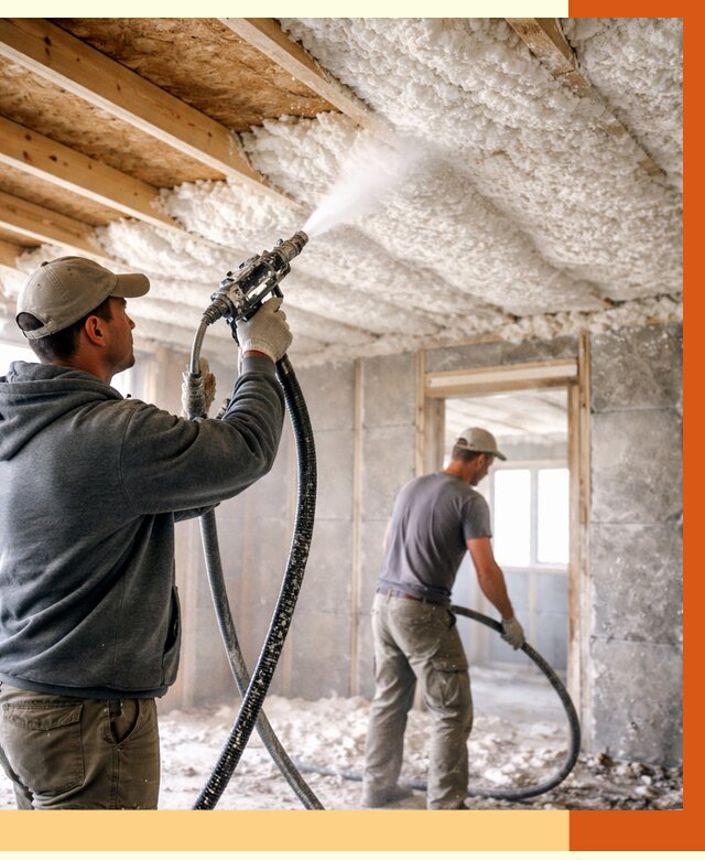 Утепление пеноизолом в Азове от 1643 руб./м2 под ключ | ТепломастерАзв