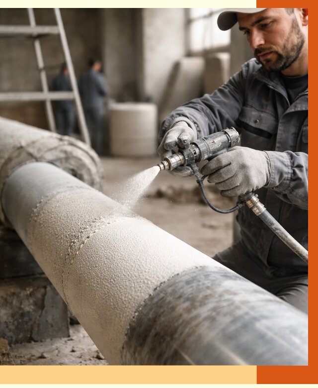 Утепление труб жидкой теплоизоляцией в Азове от 7702 руб. под ключ | ТепломастерАзв