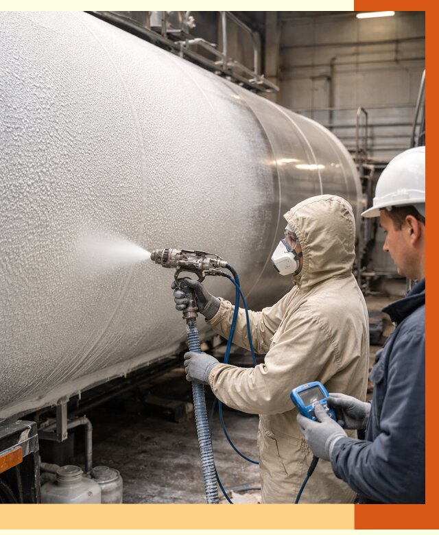 Утепление автоцистерны жидкой теплоизоляцией в Азове от 14890 руб. под ключ | ТепломастерАзв
