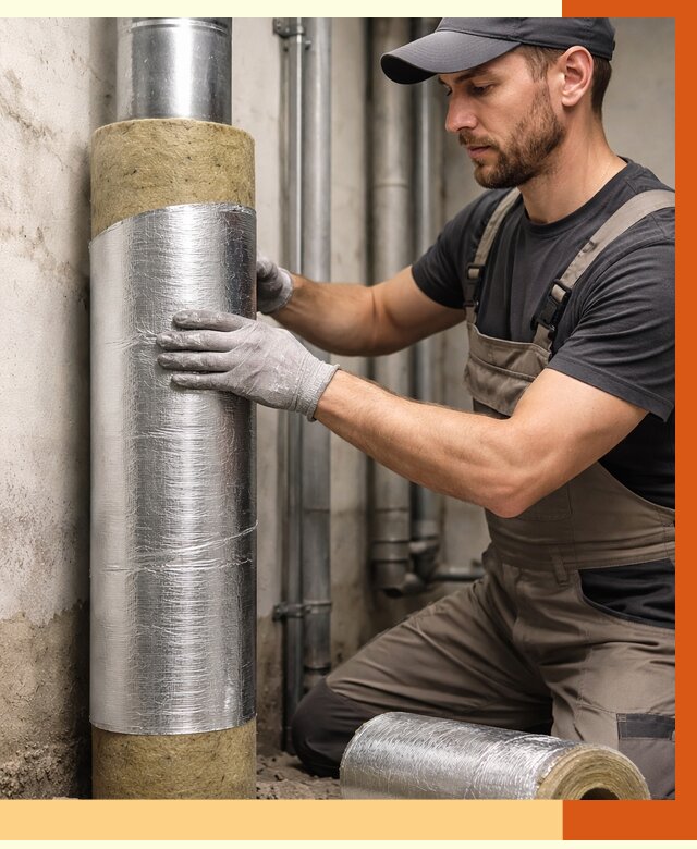 Шумоизоляция труб в Азове от 1232 руб. — шумоподавление и звукоизоляция труб | ТепломастерАзв