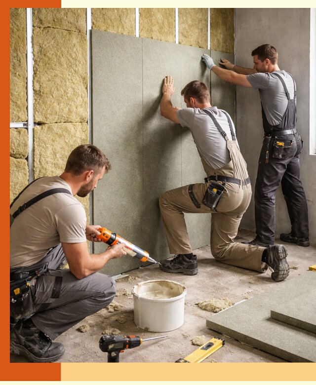 Профессиональная шумоизоляция стен в Азове для квартир и домов