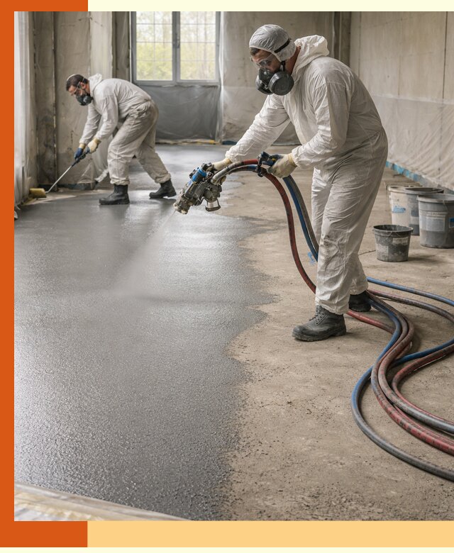 Гидроизоляция полимочевиной полов и конструкций в Азове