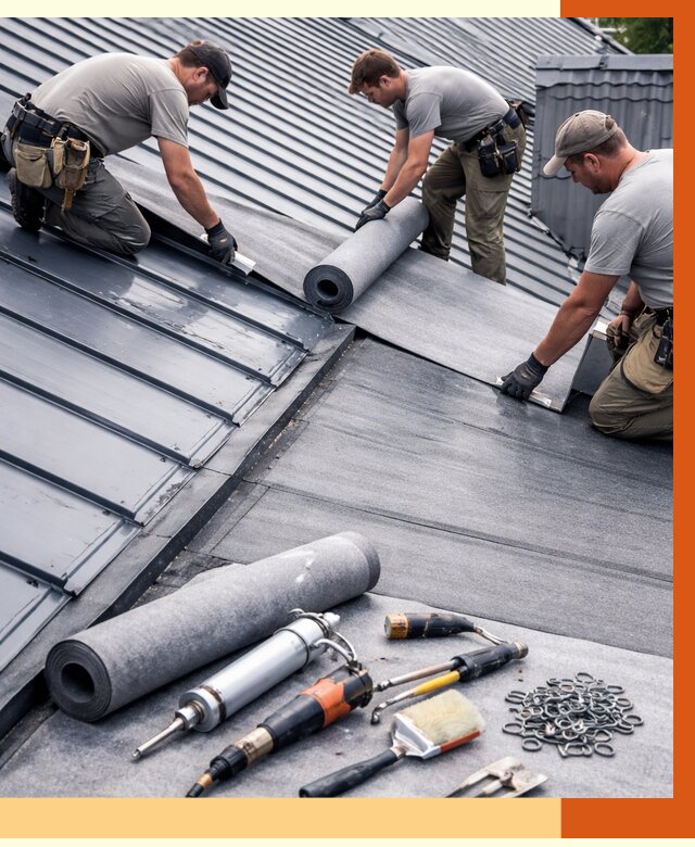 Гидроизоляция металлической кровли полимочевиной в Азове от 8729 руб. | ТепломастерАзв