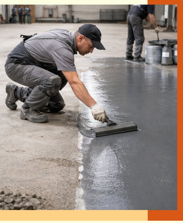 Гидроизоляция промышленного пола в Азове от 1232 руб./м2 — ТепломастерАзв специалисты под ключ