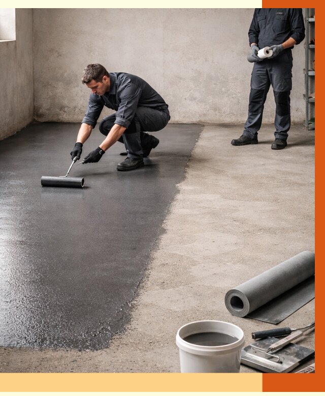 Гидроизоляция гаражного пола в Азове от 3594 руб./м² — ТепломастерАзв профессионально