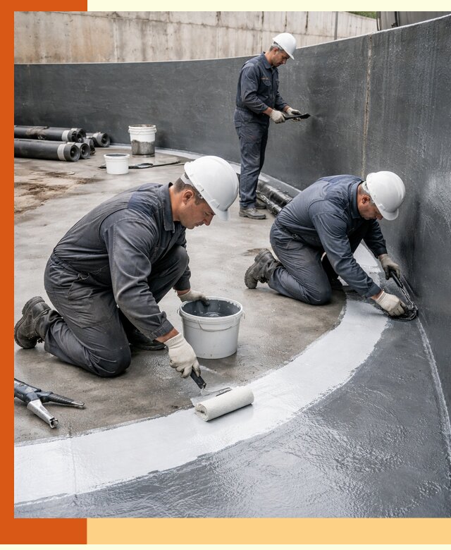 Гидроизоляция резервуара для топлива в Азове