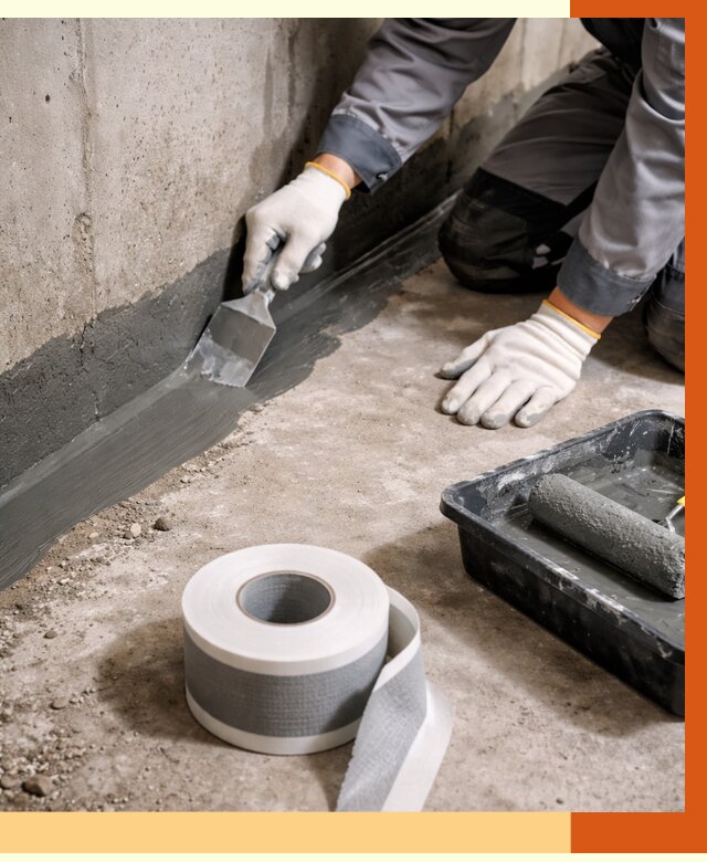 Гидроизоляция швов и герметизация стыков в Азове от 1284 руб. | ТепломастерАзв