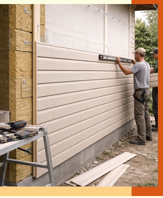 Монтаж сайдинга после утепления в Азове от 1900 руб. — обшивка и облицовка | ТепломастерАзв