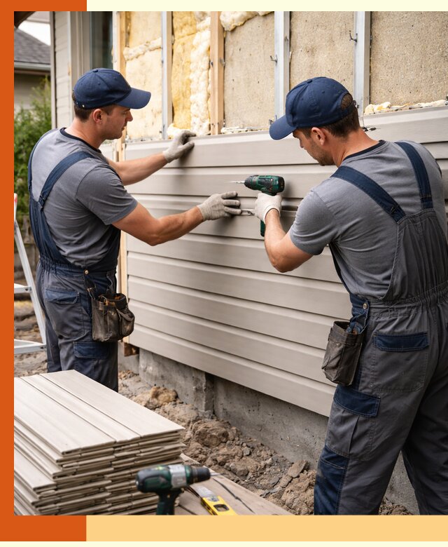 Монтаж сайдинга после утепления в Азове качественно и надежно