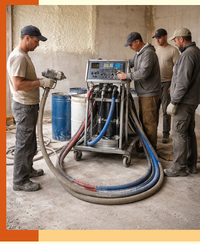 Аренда установки для напыления ППУ в Азове на выгодных условиях